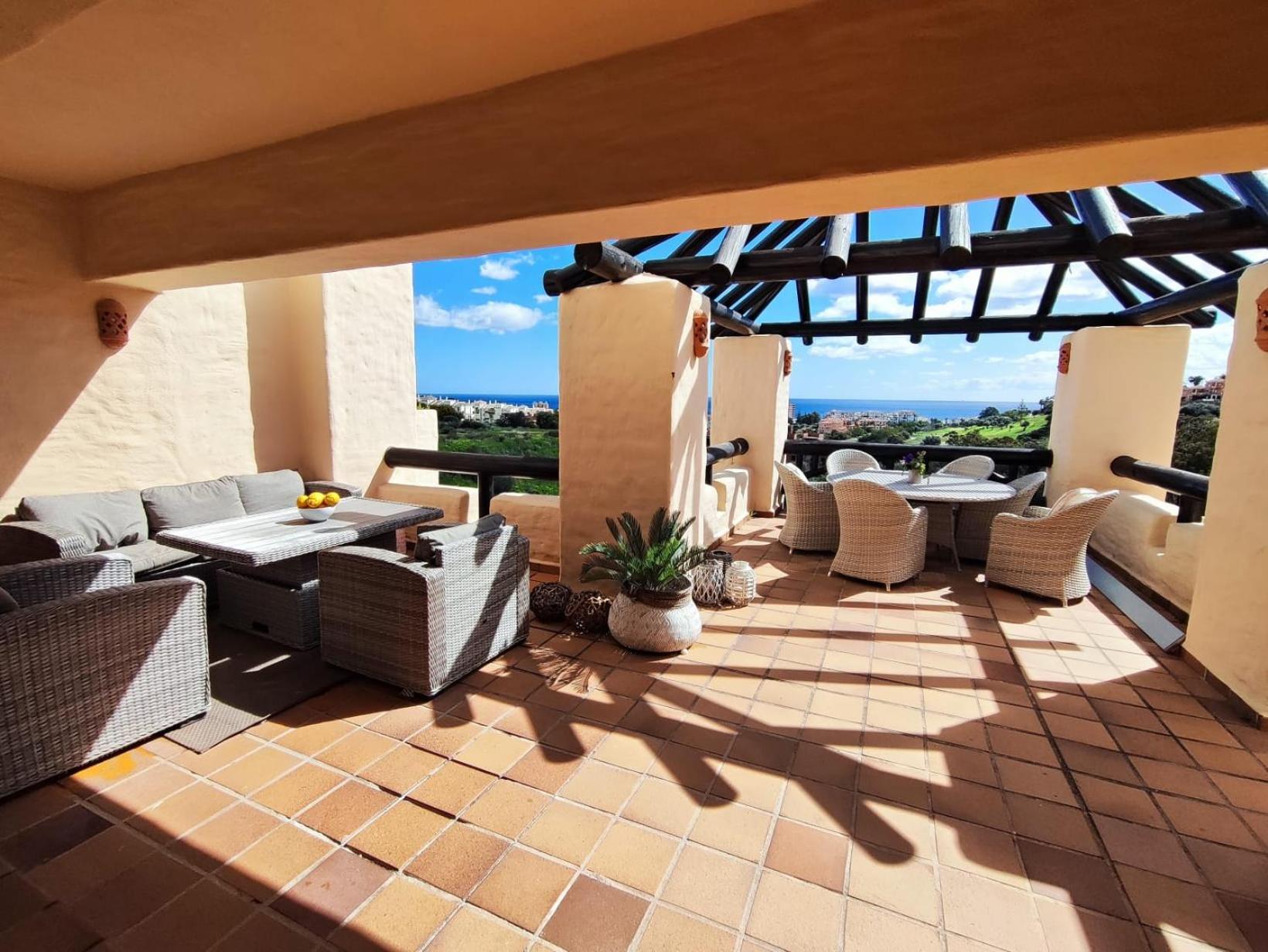 Ferienwohnung 15 First Line Penthouse With Wonderful Seaview Near Duquesa Golf Manilva Andalucia Exterior foto